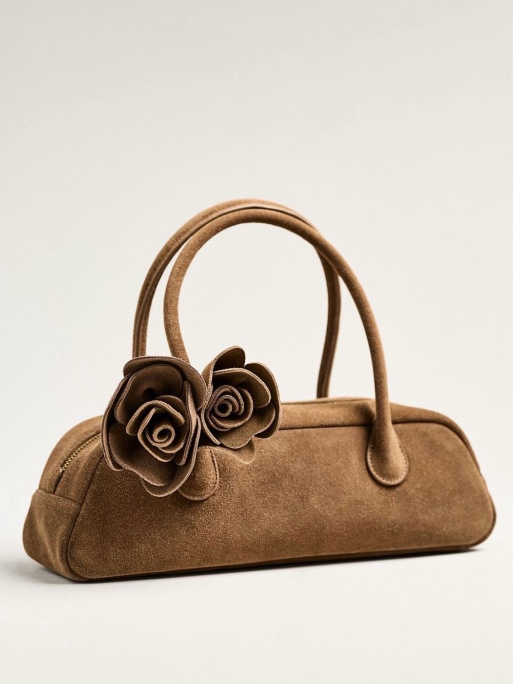 🌹NWT🌹Dolce Vita Boracay Suede Double-Handle Shoulder Bag, Brown